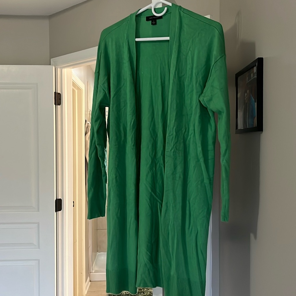 Loft Green Long Cardigan